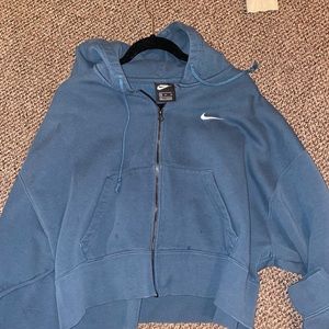 Blue Nike zip up hoodie!